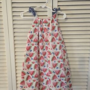 Watermelon Print Kids Casual Dress